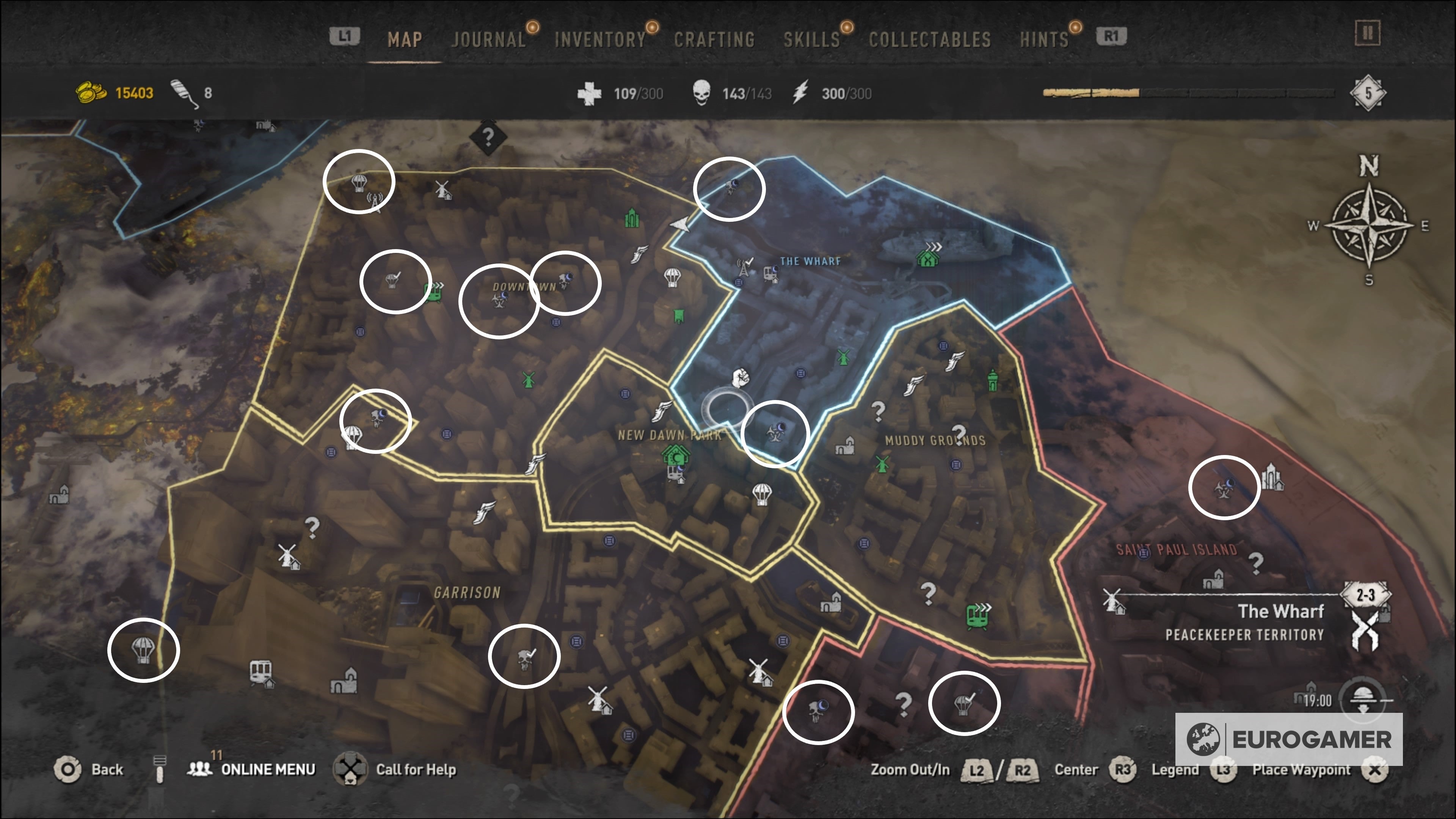 Dying Light 2 Inhibitor locations How to increase stamina and health